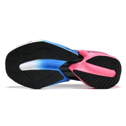 Carbon Plate Couple's Running Shoes Shock-Absorbing Rebound Ultra-Light Sports Shoes for Men and Women Summer Mesh Breathable Po