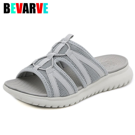 Summer Platform Women  Flat Heel Women's House Slippers Casual Women's Flip Flops Ladies Shoes On Offer