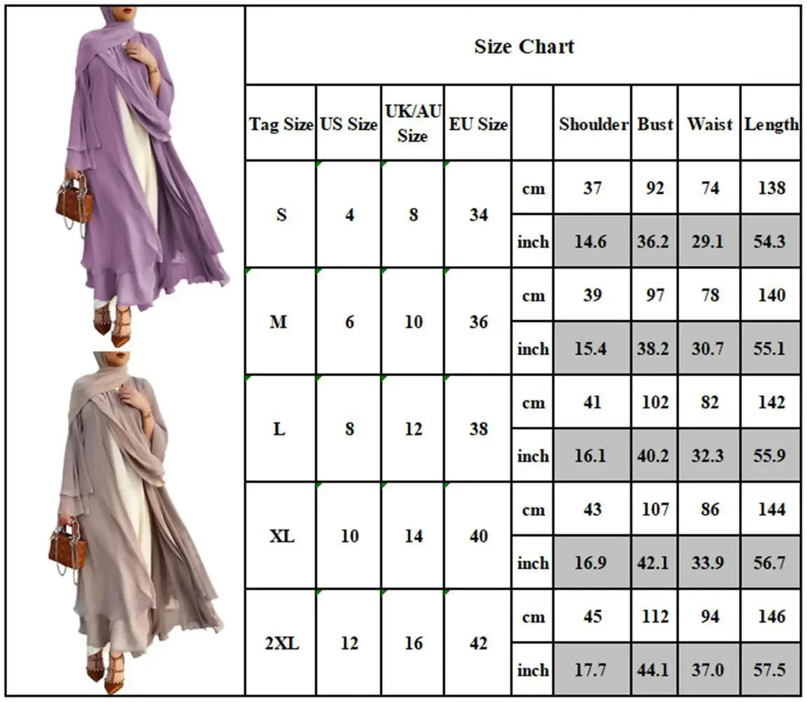 Ivory New Arrival Cross-border Best Seller Chiffon Cardigan Elegant Long Dress Solid Color Dress 21419