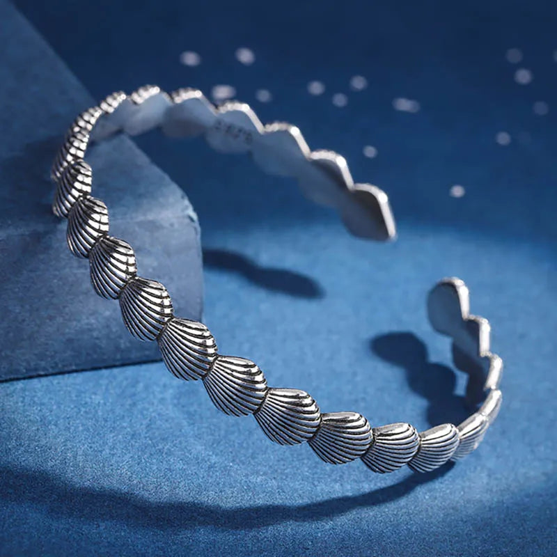 FOXANRY Vintage Handmade Bracelet for Women Couples New Fashion Simple Shell Geometric Handmade Birthday Party Jewelry Gifts