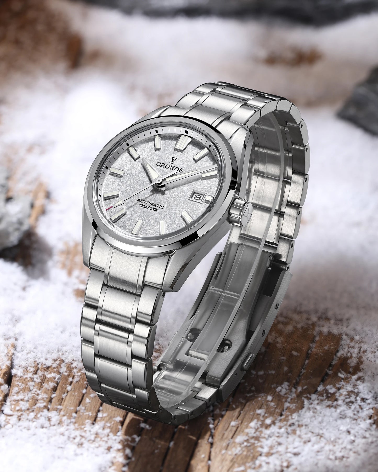 2025 Cronos 39mm Men Watch Texture Dial PT5000 Automatic Mechanical Watches Sapphire  Waterproof 100m Luminous Wristwatch L6037M