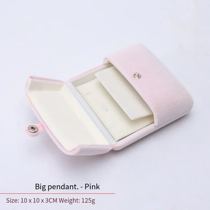 High-Grade Velvet Double Open Jewelry Gift Box, Rings Necklaces Earrings Bracelets Holder for Engagement,Christmas & Anniversary