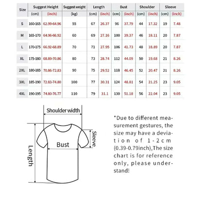 Men's Outdoor Cotton T-Shirt Dynamic Encryption Print Streetwear Top Black Crew Neck Summer Graphic Tee