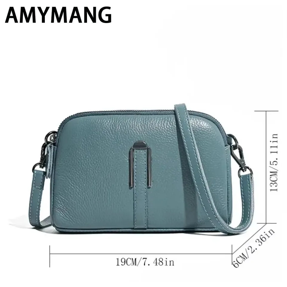 Genuine Leather Shoulder Bag Luxury Women's Handbags Bag for Woman Female Clutch Phone Bags Casual Crossbody Messenger Bags