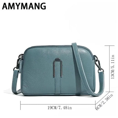 Genuine Leather Shoulder Bag Luxury Women's Handbags Bag for Woman Female Clutch Phone Bags Casual Crossbody Messenger Bags