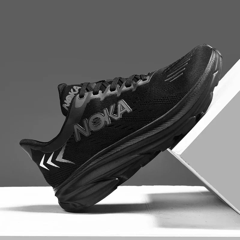Men's Running Shoes Breathable Cushioning Couple Non-Slip Outdoor Jogging Trainer Race Sneakers Luxury shoes Mesh Off-road Shoes
