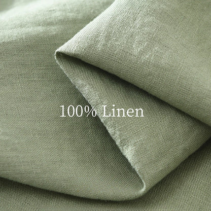 2025 Spring man linen shirt Loose breathable mens clothing freshness men's Casual shirts long sleeved tops solid shirt for men