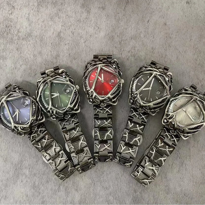 High Quality Original Y2k Quartz Watch Men Creative Shape Alabaster Unisex Medieval Niche Unique Hot Sell  AAA Clock Relógio