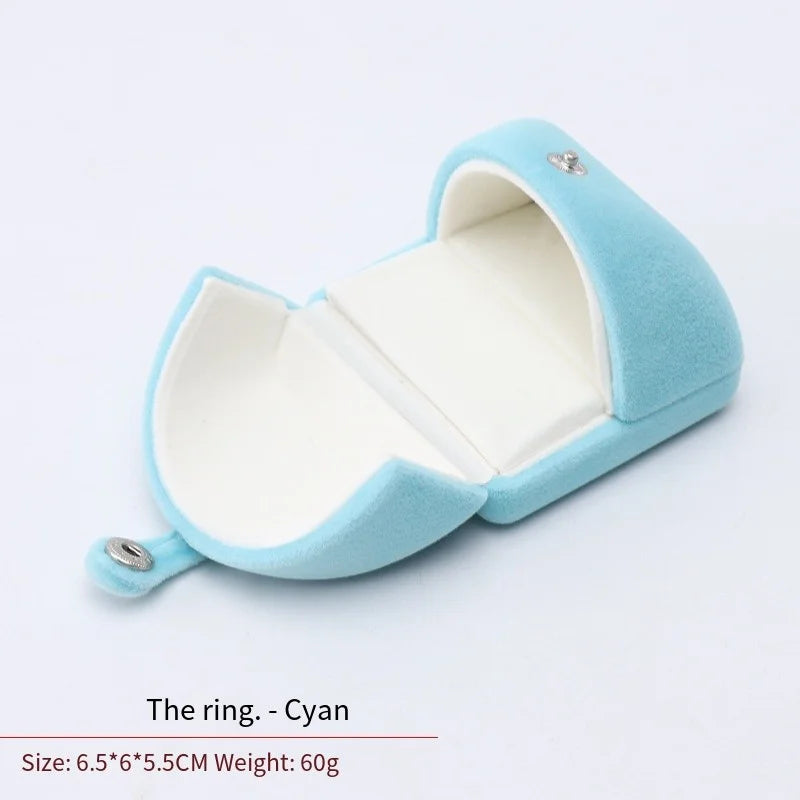 High-Grade Velvet Double Open Jewelry Gift Box, Rings Necklaces Earrings Bracelets Holder for Engagement,Christmas & Anniversary