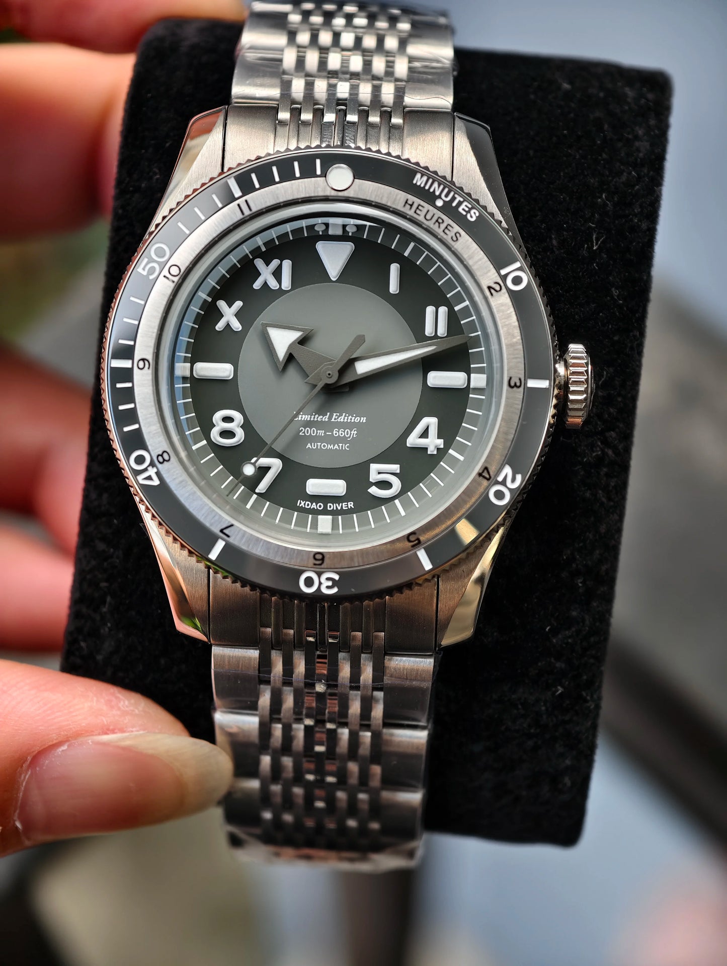 IX&DAO IPOSE Titanium Diver Watch PT5000 Automatic Mechanical Movement AR Coating Sapphire Luminous 20Bar BGW9 Men Wristwatch