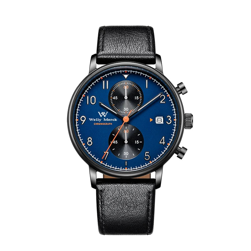 WM Watch Quartz Watches Multi-function luminous Water Resistant Classic Casual Business Man Watch Welly Merck Watcher WM063M