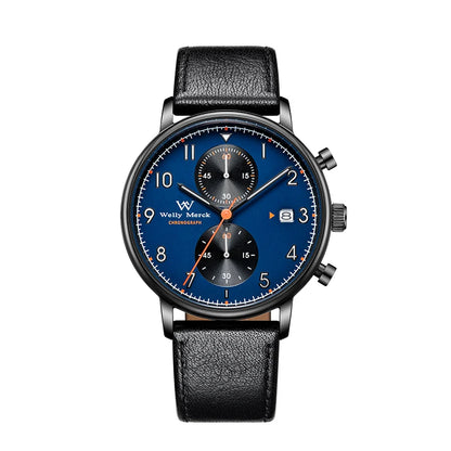 WM Watch Quartz Watches Multi-function luminous Water Resistant Classic Casual Business Man Watch Welly Merck Watcher WM063M