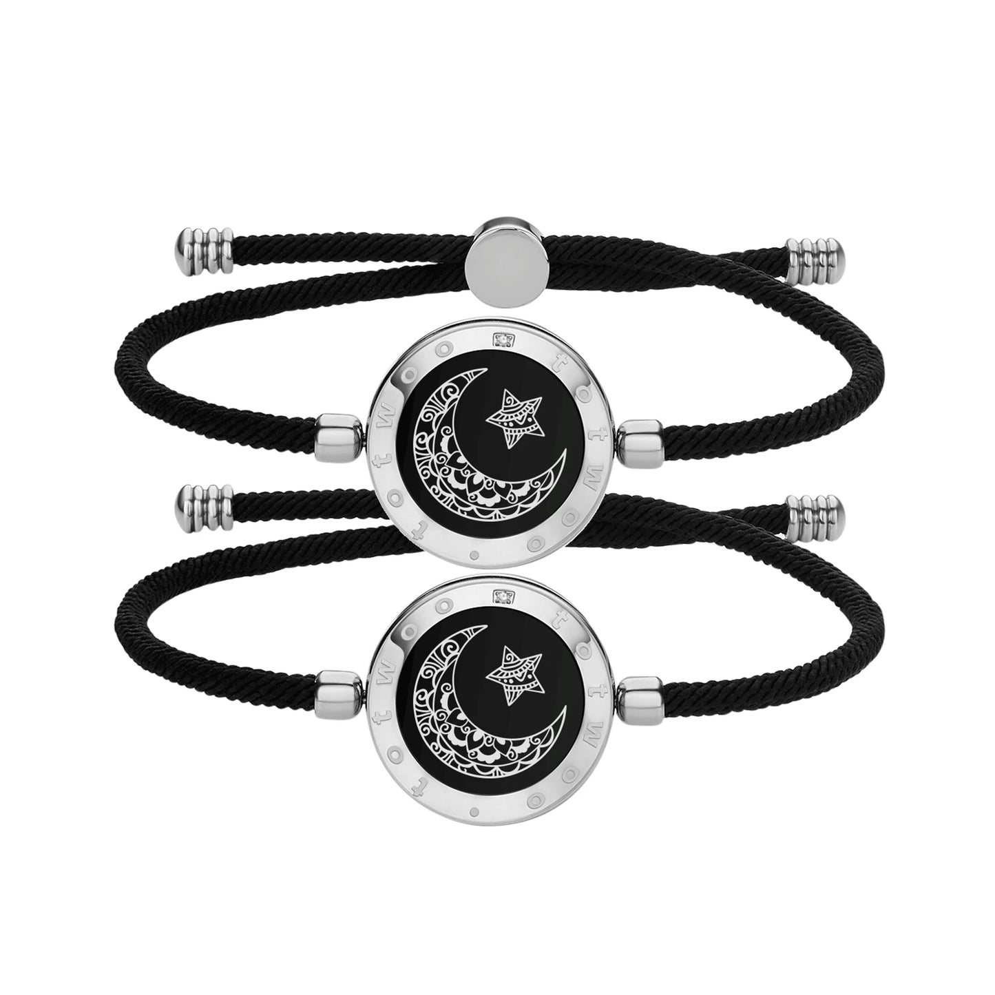 Totwoo Romantic Couple Gift Smart Bluetooth Bracelets with Vibration Reminder for iOS Android Long Distance