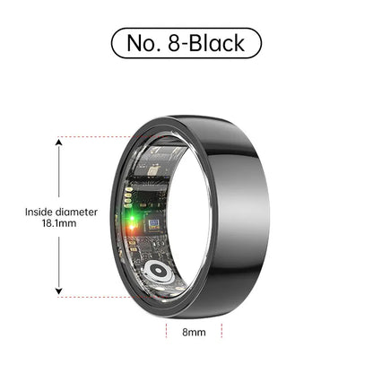 Smart Ring Bluetooth 5.1 Sleep Camera Remote Control Multiple Exercise Modes Wearable Fitness Ring