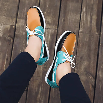 High Quality Genuine Leather Loafers Men's Moccasin Sneakers Men Outdoor Casual Shoes Designer Soft Sole Breathable Leather Shoe