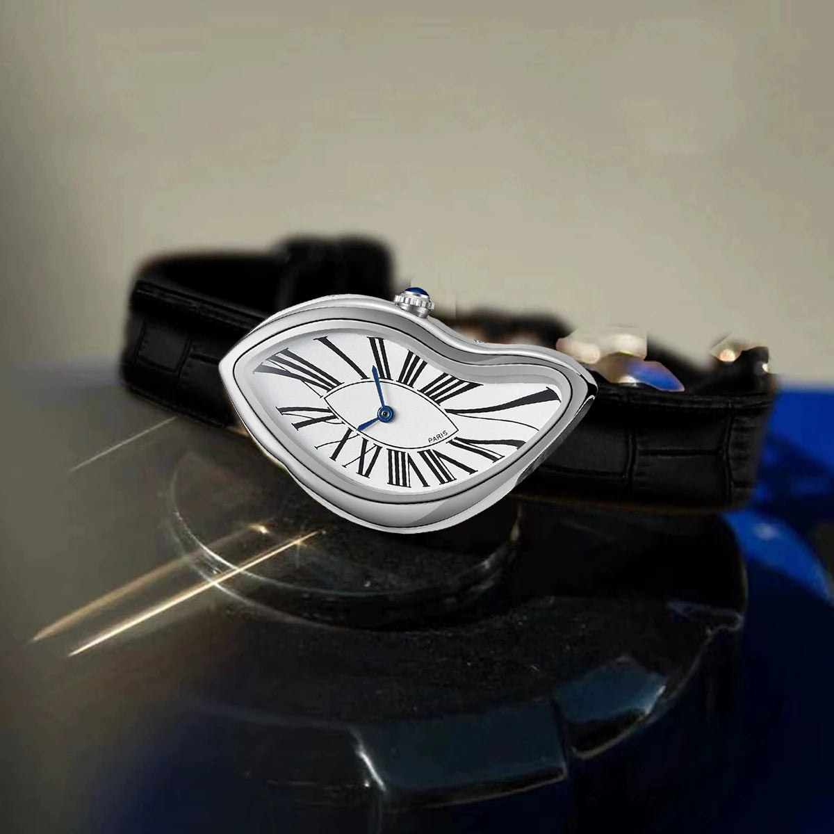 AAA Fashion y2k Twisted Case Business Mens Watches Top Luxury High Quality Quartz Watch Men Leather Waterproof Watch Clock Gift