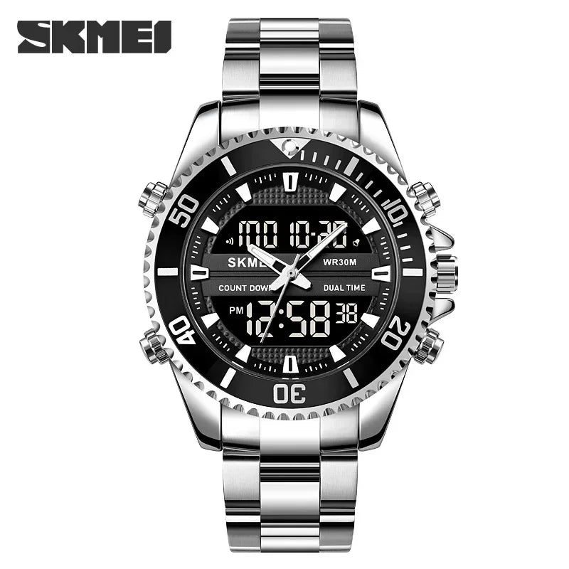 SKMEI 1850 Digital Mens Wristwatches Calendar Waterproof Quartz Sports Electronic Watches for Men Alarm Clock Relogio Masculino