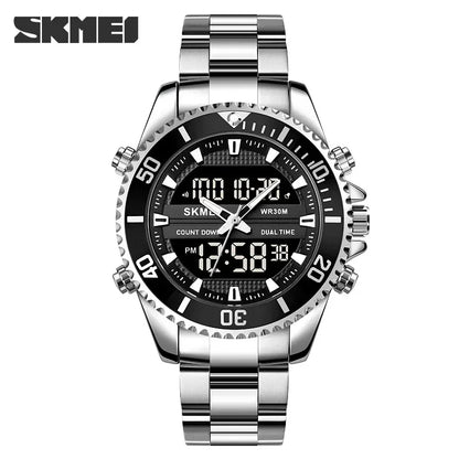 SKMEI 1850 Digital Mens Wristwatches Calendar Waterproof Quartz Sports Electronic Watches for Men Alarm Clock Relogio Masculino