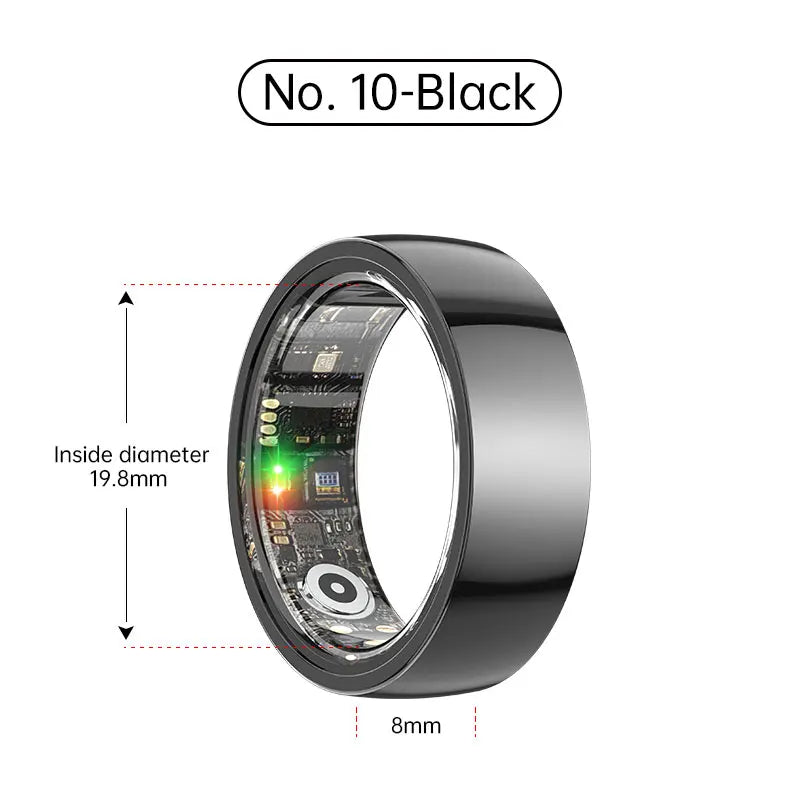 Smart Ring Bluetooth 5.1 Sleep Camera Remote Control Multiple Exercise Modes Wearable Fitness Ring