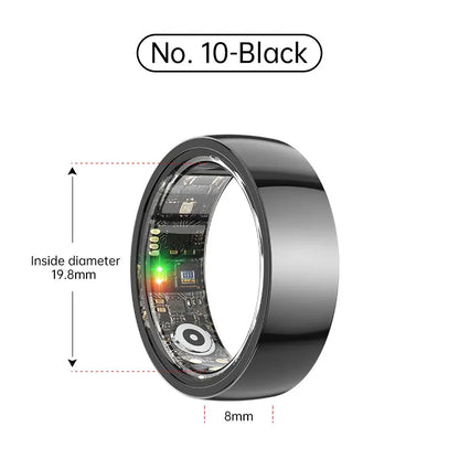Smart Ring Bluetooth 5.1 Sleep Camera Remote Control Multiple Exercise Modes Wearable Fitness Ring