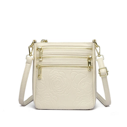 Three Zippers Design Crossbody Bags for Women Soft Leather Handbags High Quality Shoulder Bag Bolsa Women Messenger Bags Sac